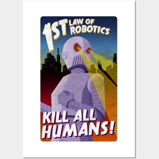 First Law of Robotics Asimov Posters and Art